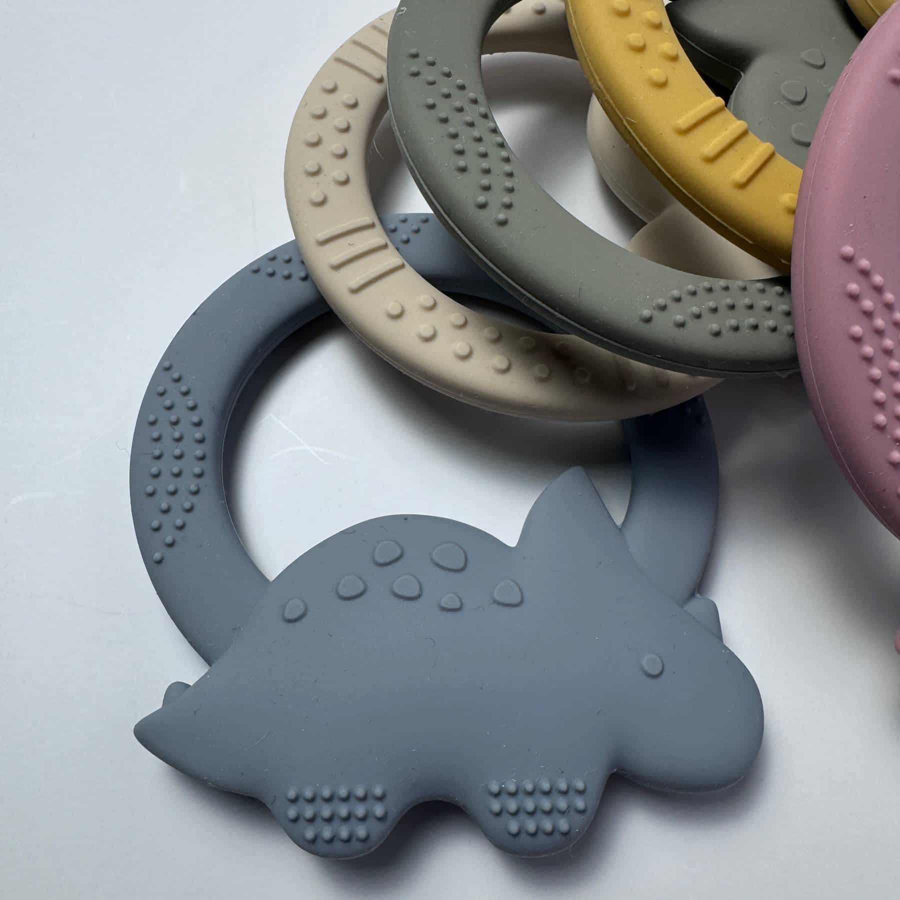 Dinosaur Silicone Teether for Babies & Safe Soothing for Teething Relief