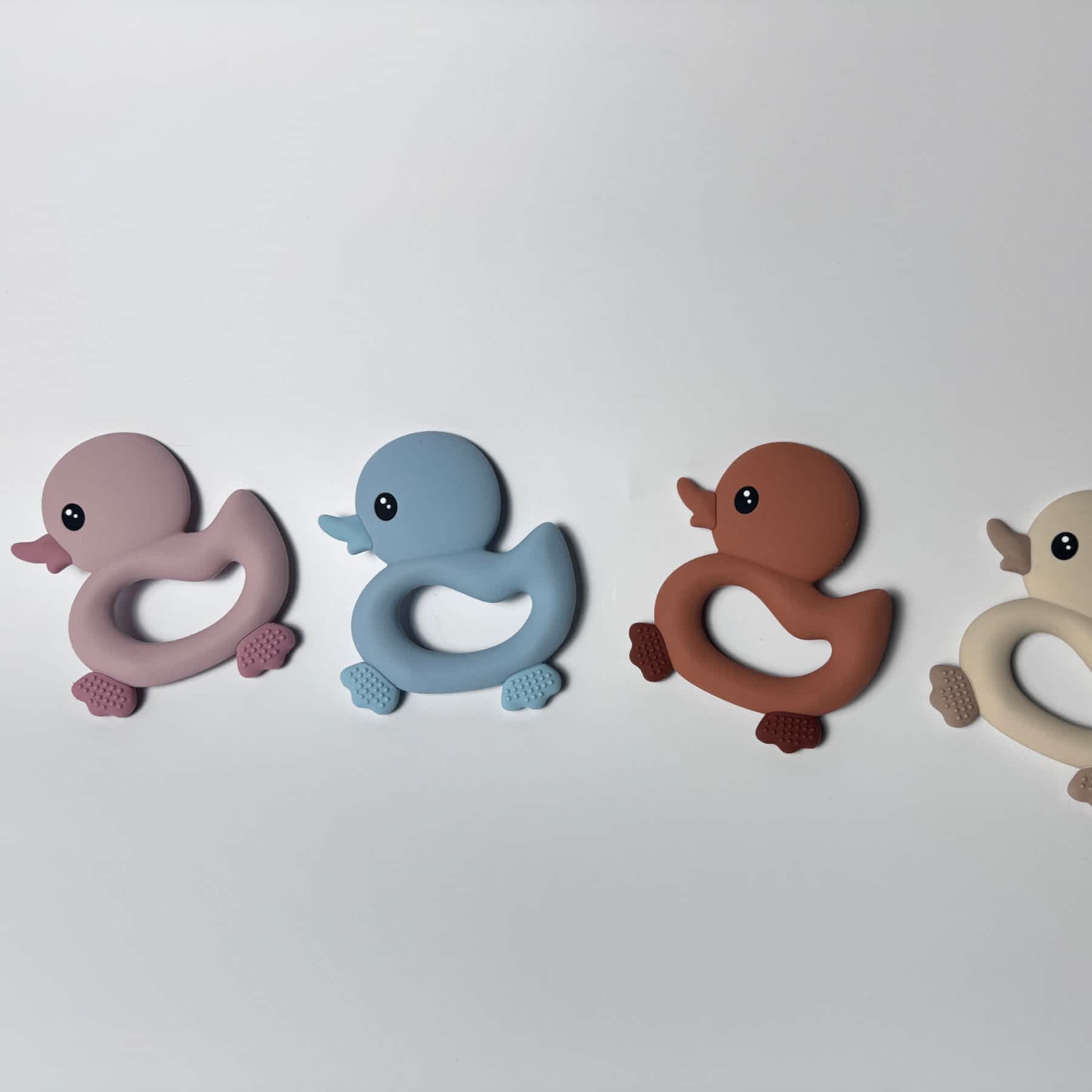 Duck Silicone Teether for Babies & Safe Soothing for Teething Relief