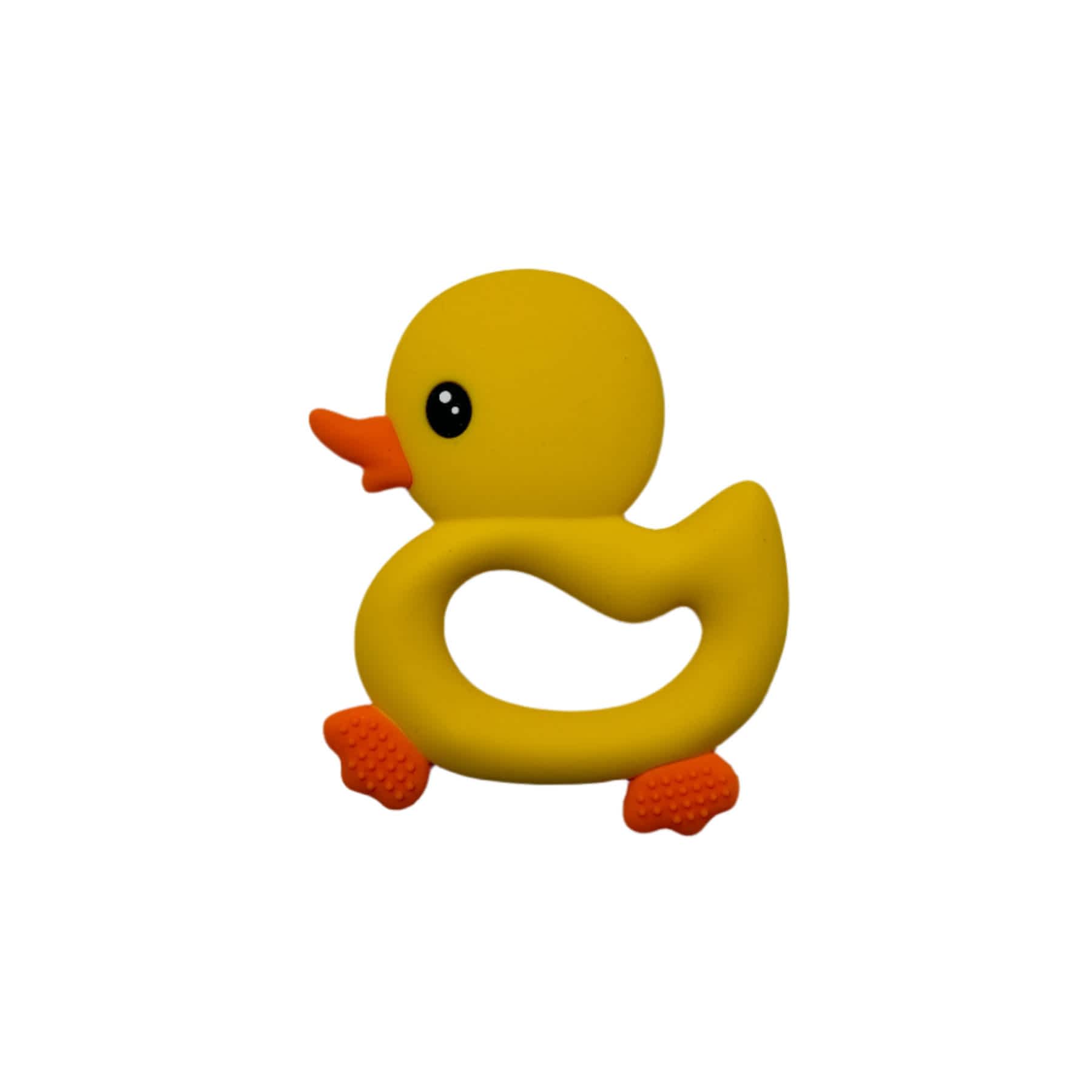 Yellow Duck Silicone Teether for Babies & Safe Soothing for Teething Relief